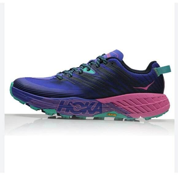 Hoka One One Shoes - Hoka One One Speedgoat 4 Vibram Women's Trail Running Sneaker Shoes US size 6
